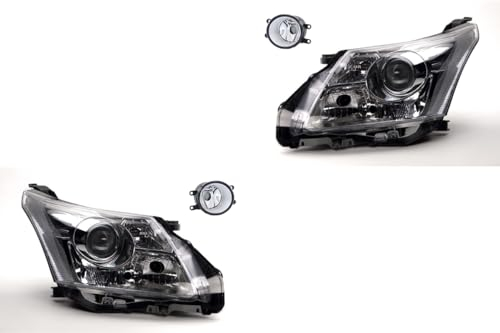 Johns, Scheinwerfer Satz Halogen Haupt passend für Toyota Avensis T27 09-11 HHB3 +Nebel