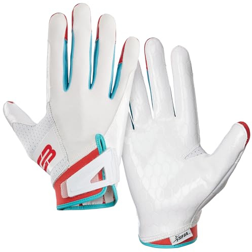 Grip Boost DNA 2.0 Fußballhandschuhe mit technischem Stick, Erwachsenengrößen (White Grip Tok, S)
