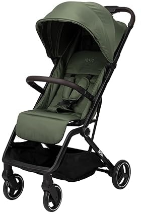 Novi Baby® Cloud Go Buggy - Geeignet von 0-22 kg, Kinderwagen ab 0 Monaten bis 4 Jahre, versenkbares Verdeck mit Sonnenschutzfaktor, 3-fach verstellbare Rückenlehne, inkl. Transporttasche (Grün)