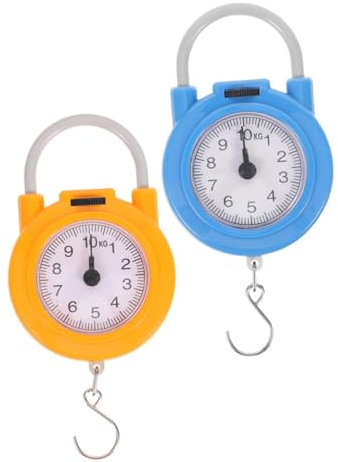 GALPADA 2stücke Tragbare Digitale Kofferwaage Hochpräzise Elektronische Federwaage Mit Haken Für Reisen Luggage Scale Für Gepäck Und Haushalt