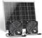ZINIKIF Ventilatore a energia solare, 15 W, con due ventole impermeabili IP67, per piccoli pollai, serre, capannoni, case per animali domestici, aria di aspirazione o di scarico