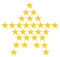 30 Pcs Gold Star Iron-on Patches for Clothes, Embroidery Patches for Dress, Pants, Jeans, Hats, Bags - Clothing Embellishment