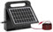 Wiesenfield Électrificateur de clôture 0,3 J 5 km avec panneau solaire et batterie 6 V - Électrificateur solaire Clôture électrique solaire