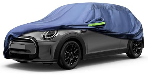 Svnqney Autoabdeckplane 10 Schichten Vollgarage Autoabdeckung Vollgarage Staubdicht Wasserdicht Autohülle Autoplane Car Cover für Mini cooper3 2000-2022