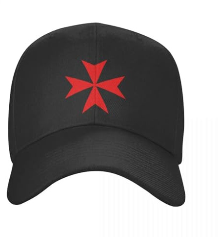 OAAJKOAM Benutzerdefinierte Malta Knights Cross Baseball Cap Sport Männer Frauen Einstellbar Knights Templar Crusades Papa Hut Herbst Snapback Caps