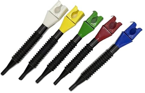 WNDUOKXH Entonnoir Flexible à large bouche avec filtre intégré pour verser facilement, outil de vidange Flexible, entonnoir à pression ABS, 5 paquets/lot