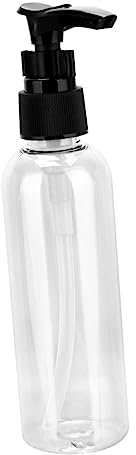 HEALEEP 6Stücke Pumpflaschen Leere und Desinfektionsmittelspender mit Schwarzem Pumpenkopf Transparent für Zuhause und Reisen Praktische Aufbewahrungslösung