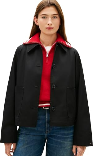 Tommy Hilfiger Damen Cotton Short Jacket Ww0ww49585 Andere Jacken (1er Pack)