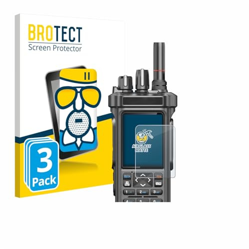 BROTECT Schutzglas für Radtel RT-950 Pro | 3 Stück Entspiegelnder Displayschutz Made in Germany Schutzfolie Matt Kratzfest 9H Anti-Fingerprint Einfache Montage
