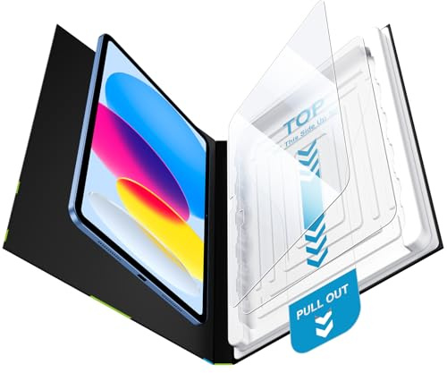 Mothca HD für Panzerglas für iPad 12. Generation A18 2026/11. Gen A16 2025/10. Gen A14 2022, Schutzglas Displayschutz Folie mit Automatisch Ausrichtrahmen (2 Stück)
