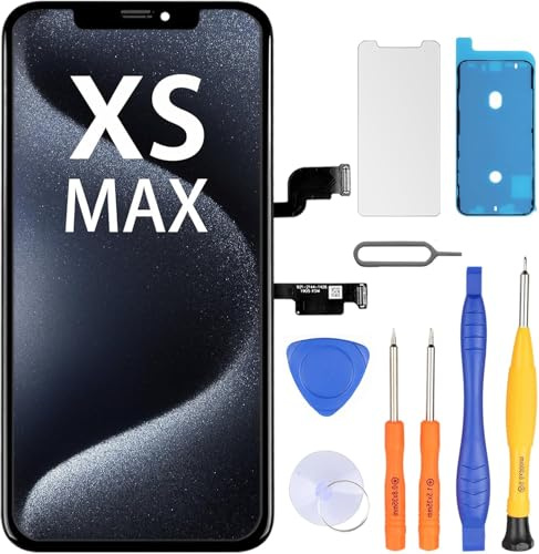 LL TRADER Ersatz-Touchscreen-Digitalisierer für iPhone XS MAX 16,5 cm (6,5 Zoll) LCD-Retina-Display, mit Reparaturwerkzeug-Kits