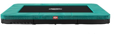 BERG Sports Ultim Favorit InGround Trampolin 280 cm | Grün | Airflow für 50% mehr Sprungkraft | SoloSpring Federn | UV-beständiger Schutzrand | Extrem stabiles, pulverbeschichtetes Rahmen