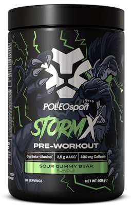 Polleo Sport StormX Pre-Workout 400g | Sour Gummy Bear