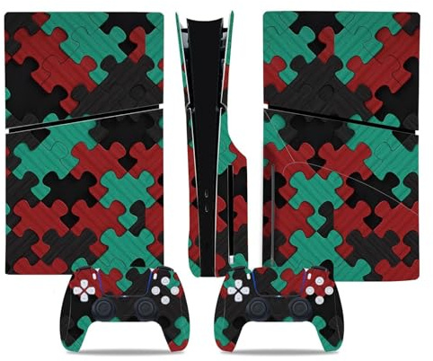 Peau De Décalcomanie Pour PS5 Slim Skin Disc Edition & Digital Console Et Manette Vinyl Cover Skins Wraps Scratch Resistant, Compatible Avec Pour 65507 Enveloppement Cutané(Digital Edition)