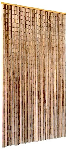 Ordellia Rideau de Porte en Bambou d 100 x 220 cm, Protection Anti Insectes moustiquaire Filet Grillage sans Couture, adapté pour Porte de Maison, Chambre, Salon ou Cuisine, Facile à Ajuster