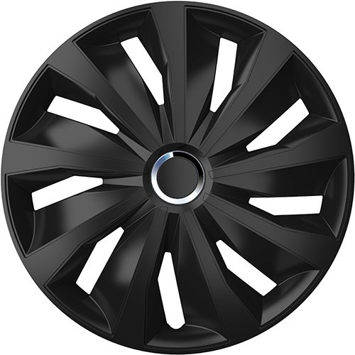 ZentimeX Z778471 Radkappen Radzierblenden universal 13 Zoll Black