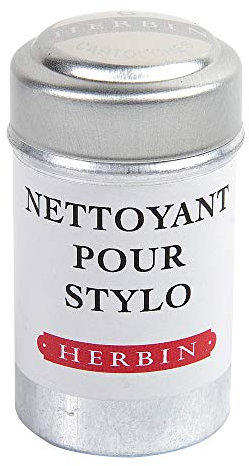 Herbin Cleaning Solution Cartridges for Fountain and Rollerball Pen, Pot of 6