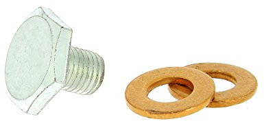 XL Tech - Tappo di scarico M10 x 125 N°72 + 2 guarnizioni in rame CUA per carter d'olio - Tappo di scarico di per veicoli HDi Citroen, DS, Peugeot