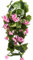 Evergreens künstlicher Geranienhängebusch mit 9 Stielen (pink)