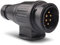 CABLEPELADO Enchufe de Remolque de 13 Pines,Conector de Remolque de 13 Pines,Enchufe de Caravana de 13 Pines,Conector Remolque 12V 13 Pines,Apto para automóviles,Camiones,caravanas o vehículos RC