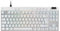 Logitech G PRO X TKL GALVATRON Gaming-Tastatur, ultramobiles Design ohne Ziffernblock, LIGHTSYNC RGB, PBT-Tastenkappen, QWERTY - Weiß