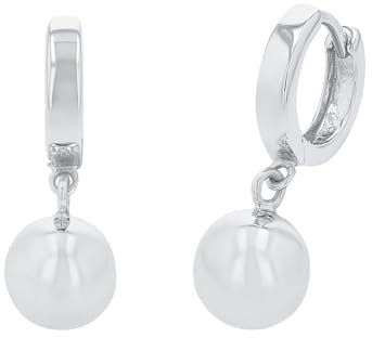 Amor Creolen 925 Sterling Silber Damen Ohrschmuck, 2 cm, Silber, Kommt in Schmuck Geschenk Box, 2026229