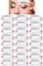 pochoir sourcils, 24 PCS différents styles pochoir sourcils,pochoir sourcils reutilisable,sourcils pochoirs,sourcils maquillage,outil sourcil,outil de mise en forme des sourcils pour le maquillage