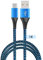 Cavo USB tipo C 5A/3A Ricarica ultrarapida Ricarica USB-C Cavo intrecciato in nylon Custodia in alluminio compatibile con Huawei P30,P20, LG V30 V20 G6, Samsung S10 S9 ecc. (Blu+1M)