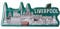British Union Jack London Sights City Fridge Magnet Manchester Birmingham Newcastle Liverpool (Liverpool Cityscape Long Epoxy)