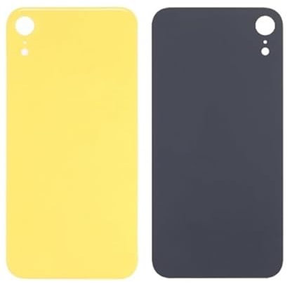 Tapa BATERIA para Apple iPhone XR Amarillo Trasera Cristal Repuesto Cubierta