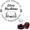 PLIGREAT Rund Ex Libris Stempel Personalisierter Hochzeitsstempel Namensstempel Individuell Text Stempel fur Buches Klassenzimmer Bibliothek Buchliebhaber Geschenk, 16 Musterentwuirfe