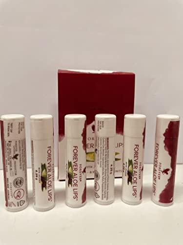 UINCLU Aloe Lips Forever Living - 6 Stück (1er Pack) - Hellbraun - Feuchtigkeitsspendend
