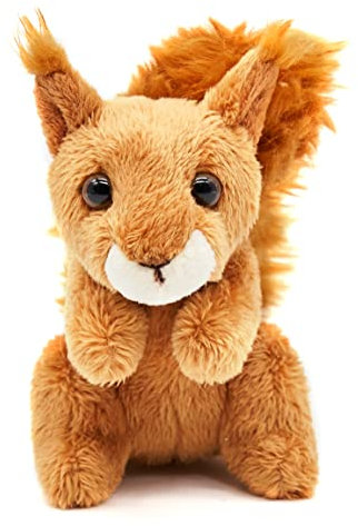 Uni-Toys - Eichhörnchen Plushie - 13 cm (Höhe) - Plüsch-Waldtier - Plüschtier, Kuscheltier