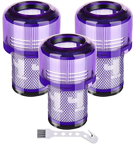 Artraise V12 Filter für Dyson, 3er Pack Ersatzfilter für Dyson V12 Slim Absolute Extra, Total Clean Staubsauger Ersatzteil für #971517-01