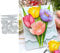Fclily@JJ Metall-Stanzschablonen-Set mit Tulpenblumen, Frühlingsblumen, Blättern, Stanzschablonen für Bastelarbeiten, Scrapbooking, Alben, dekorative Prägepapier-Stanzformen, Kartenherstellung