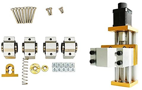 Mahnoor 1 Satz 3018 Pro X-Achsen Upgrade Kit & 1 Satz Nema17/23 42Byg/57 Stepper Wenden die 45-Mm-Spindel T8 Kupfer Anti-Spiel An