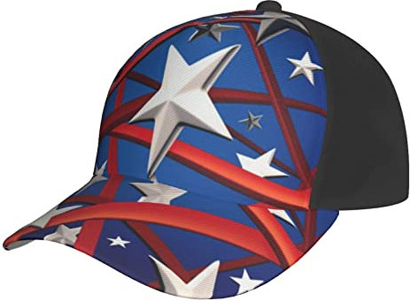 American Stars and Stripes Five Baseballmütze für Männer Frauen Hip Hop Caps Schwarz Snapback Hüte Papa Trucker Cap American Stars and Stripes Five, #408, M/Einheitsgröße