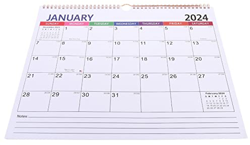 Operitacx Desktop-Kalender 2023-2024 Wandkalender Jul. 2023 - Dez. 2024 18-Monatskalender-Zeitplaner-Kalender Mit Schreibblöcken Mit Doppeldrahtbindung Für Büro Zu Hause In Schule