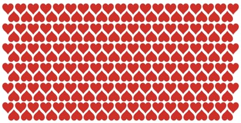Aufkleber Etiketten Klebeherzen Herzen Herz Klebepunkte aus Folie 222 Stück rot hellrot matt Größe 10 mm selbstklebend farbig wetterfest Decal Markierungen Organisieren basteln verzieren Scrapbooking