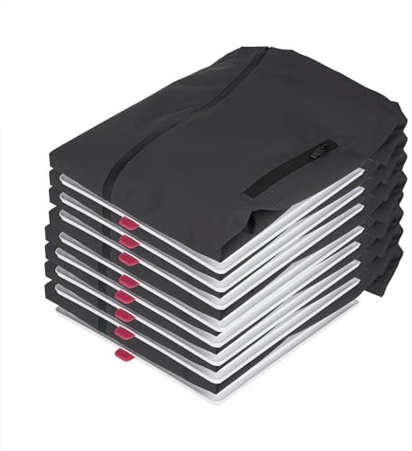 Adorila 10 Pack T Shirt Organizer Closet Organizer, Detachable Stackable Clothing Trays, Folding Shirt Receipt Board Shirt Dividers Organizer (Large)
