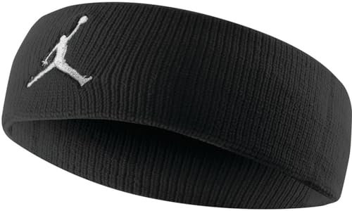 Nike FASCIA TESTA AIR J HEADBAND NERA BLACK DRI FIT SPORT PALESTRA BASKETBALL J.KN.00.010.OS