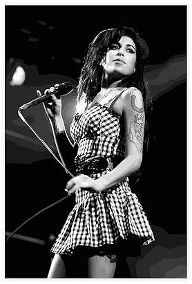 BSapp Amy Winehous Poster 12 Leinwand Poster Schlafzimmer Dekor Sport Landschaft Büro Zimmer Dekor Geschenk 30 x 45 cm