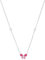 Prinzessin Lillifee Kette mit Anhänger 925 Sterling Silber Mädchen Kinder Halsschmuck, mit Zirkonia synth., 35+3 cm, Silber, Schmetterling, Kommt in Schmuck Geschenk Box, 2037948