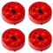 Car Door Warning Light Wireless Anti Collision Safety LED Lamp 4PCS Red Safety Vehicles Light