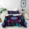 ANHOPE Boho Traumfänger Feder Mond Bettwäsche Set Microfaser Bettbezüge mit Reißverschluss 3 Teilig Bettbezug 200x220 cm + 2 Kissenbezug 80x80 cm Weich Ganzjahres Bettdeckenbezug Set