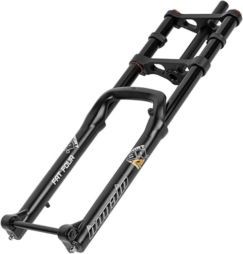 E-Bike Suspension Fork 26 Inch 5.0 Tire Fat Bike Fork Travel 140mm Straight Double Shoulder Front Fork Parts