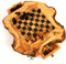 Scacchiera in Legno d'Ulivo, 33 x 33 cm,scacchi compresi