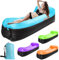 Gohytal Divano gonfiabile, 230 x 70 cm, impermeabile, per esterni, portatile, gonfiabile, ad aria, con pacchetto portatile, per campeggio, vacanze, piscina, spiaggia, cortile, blu
