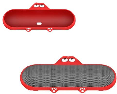 Silicone Case for Beats Pill 2024 Wireless Bluetooth Speaker Silicone Protective Case Anti-drop Dustproof Protective Sleeve Skin Speaker Case for Beats Pill 2024 Speaker (Red)