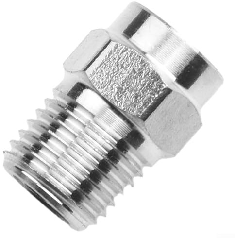 Hose Conversion Adapters,Pressure Washer Spray Nozzle, Stainless Steel Compression Tube Fitting Straight Adapter Hardened Insert(40°-3pcs)